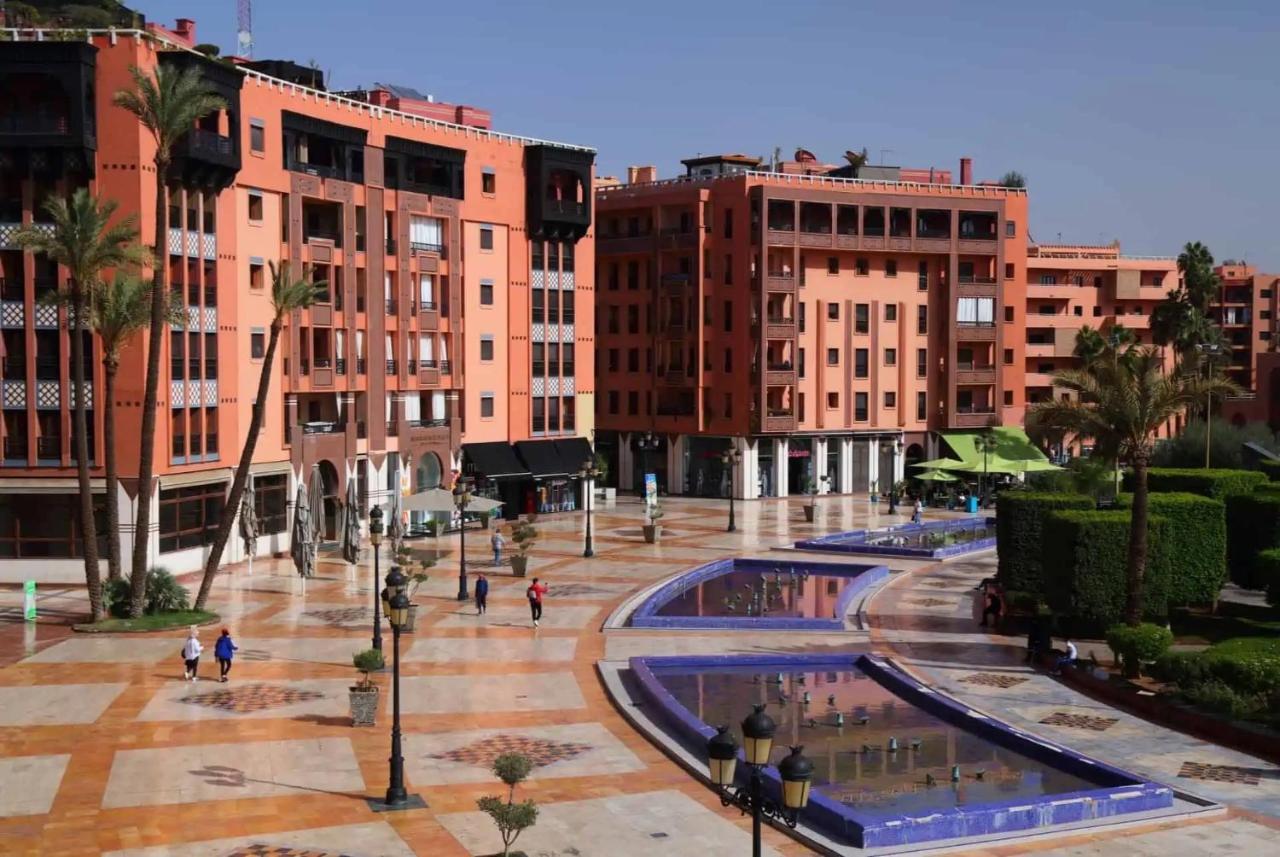 Appartement Haut Standing Gueliz Plaza Avec Vue Marraquexe Exterior foto