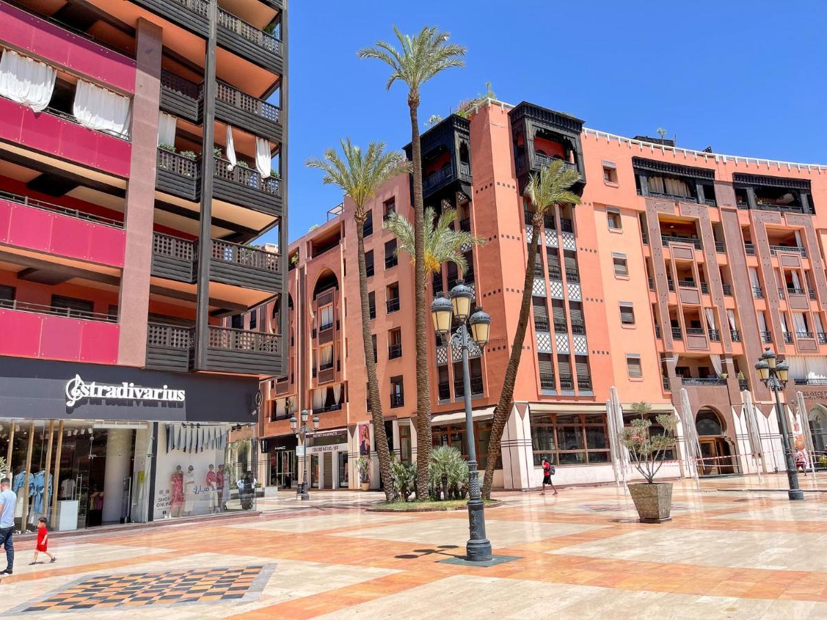 Appartement Haut Standing Gueliz Plaza Avec Vue Marraquexe Exterior foto