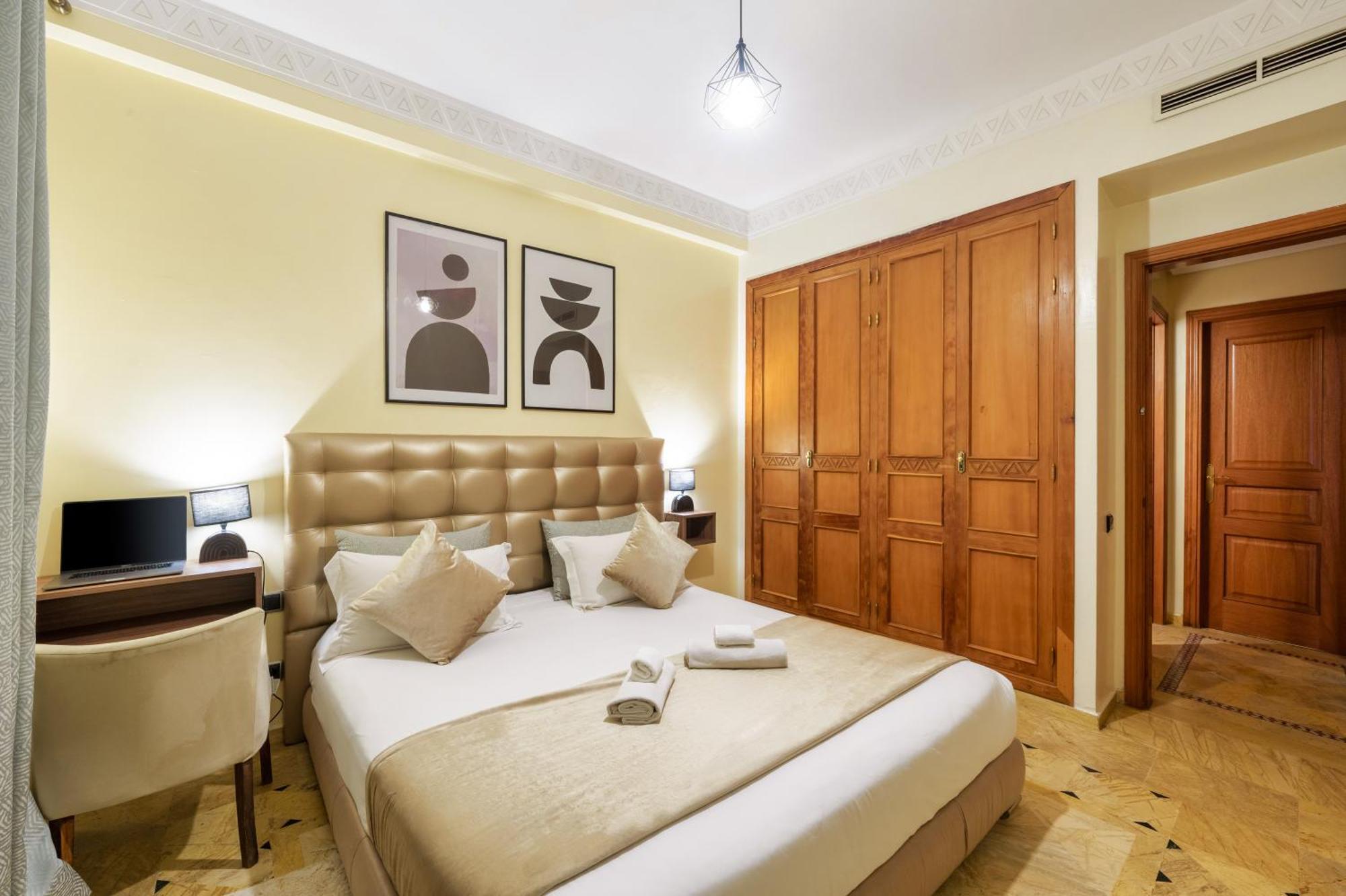 Appartement Haut Standing Gueliz Plaza Avec Vue Marraquexe Exterior foto