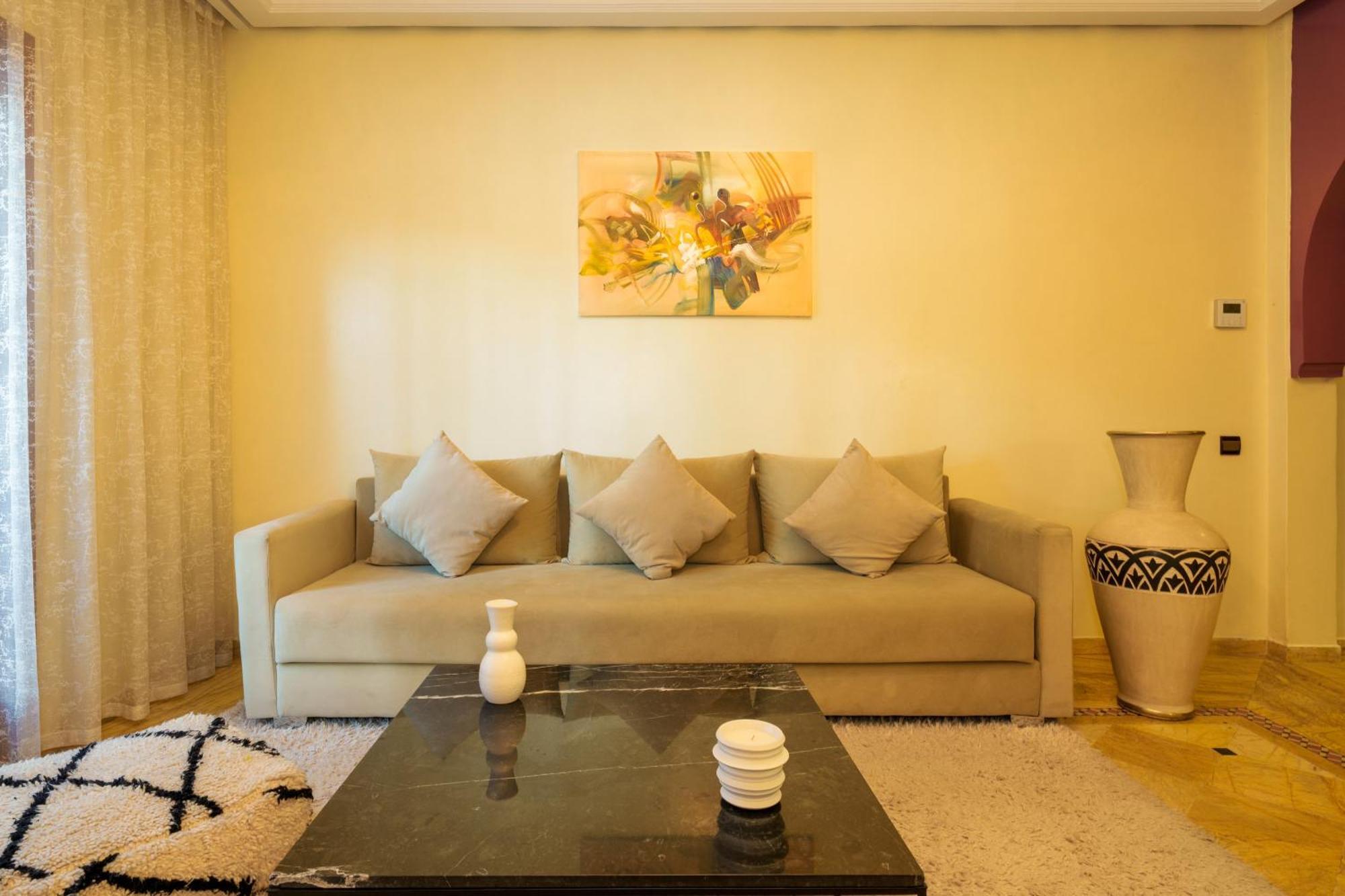 Appartement Haut Standing Gueliz Plaza Avec Vue Marraquexe Exterior foto