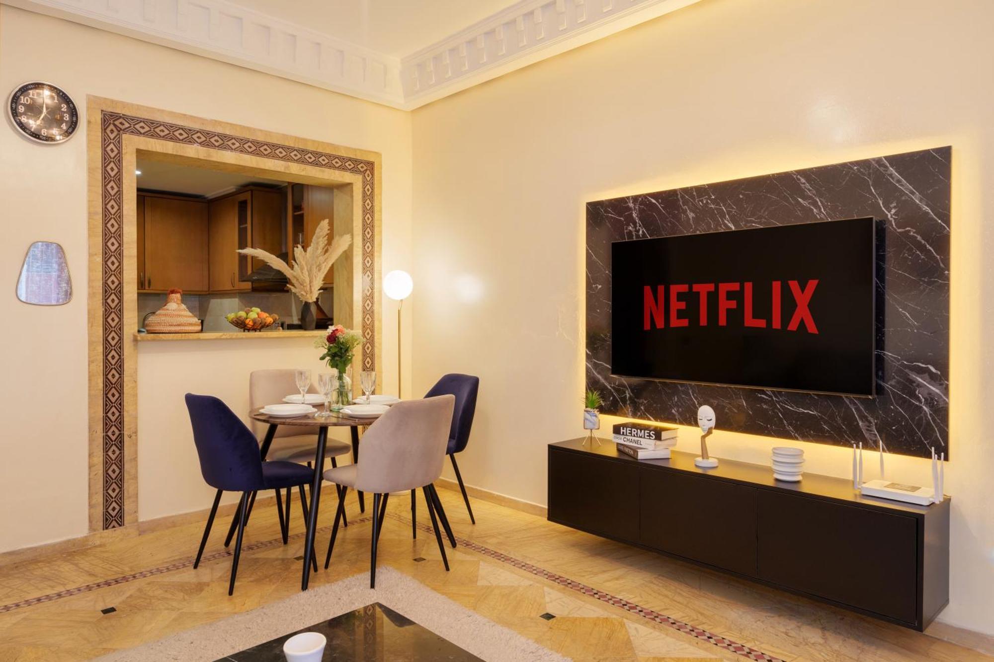 Appartement Haut Standing Gueliz Plaza Avec Vue Marraquexe Exterior foto