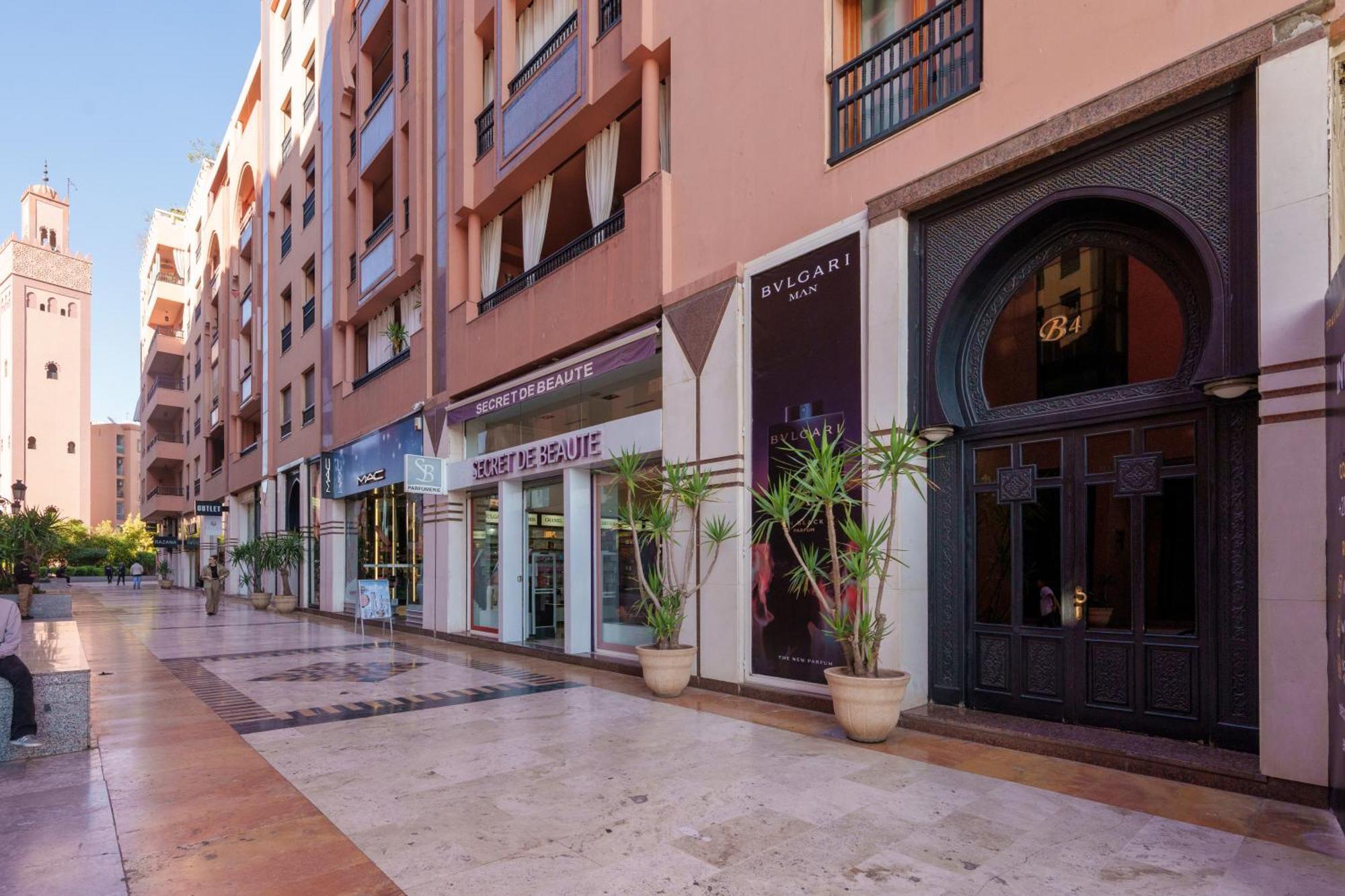 Appartement Haut Standing Gueliz Plaza Avec Vue Marraquexe Exterior foto