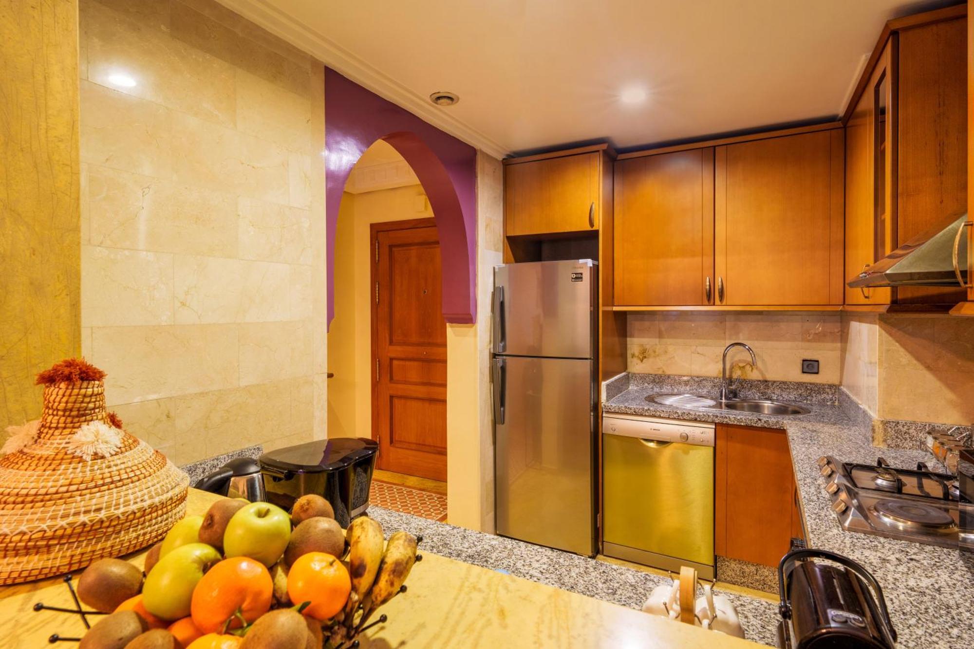 Appartement Haut Standing Gueliz Plaza Avec Vue Marraquexe Exterior foto