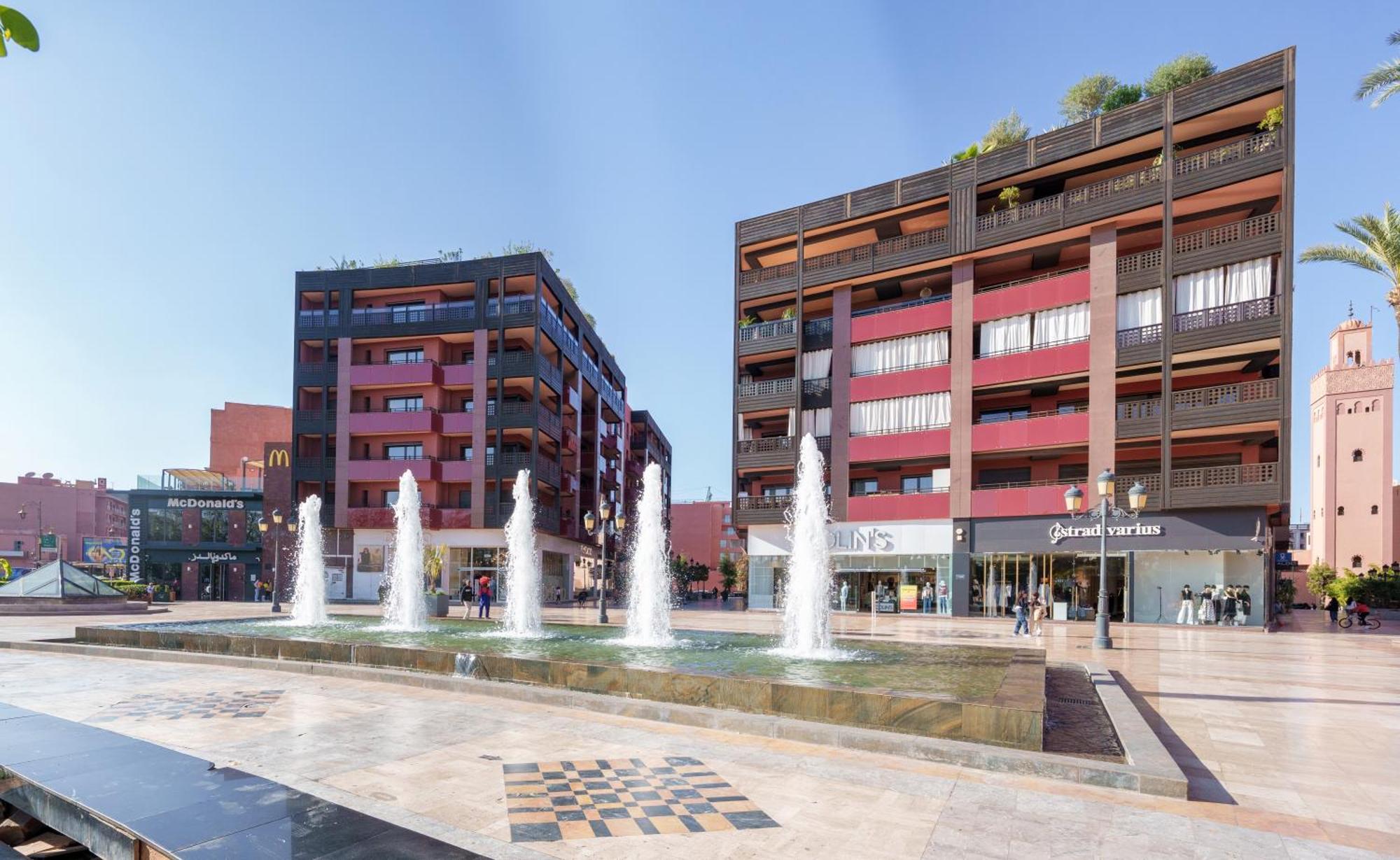 Appartement Haut Standing Gueliz Plaza Avec Vue Marraquexe Exterior foto